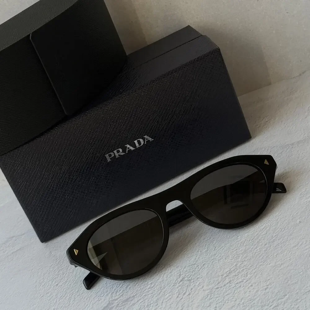 NEW Prada PR B15S Unisex Aviator Sunglasses Black $578